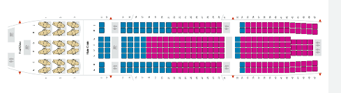 ハワイン航空シートマップA330