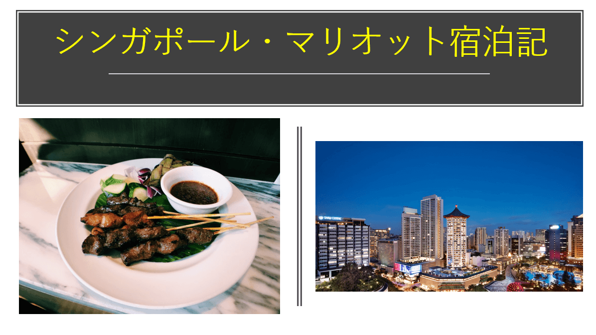 シンガポール マリオット ホテル宿泊記 ラウンジ プールもレビュー すけすけのマイル乞食