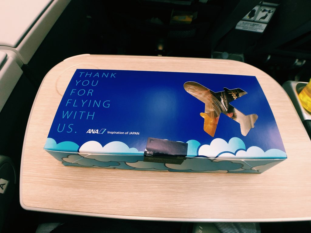 ANA A380プレミアムエコノミー 機内食