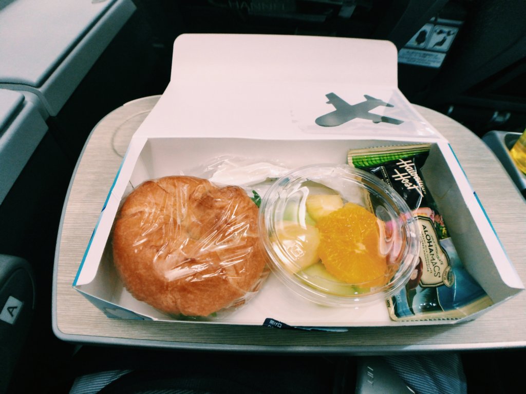 ANA A380プレミアムエコノミー 機内食