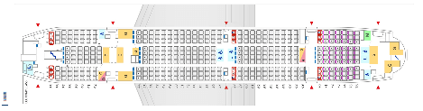 ANA A380 エコノミークラスシートマップ