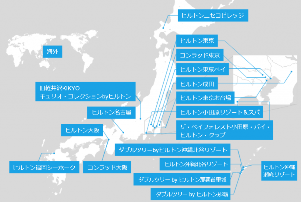 国内のヒルトン一覧