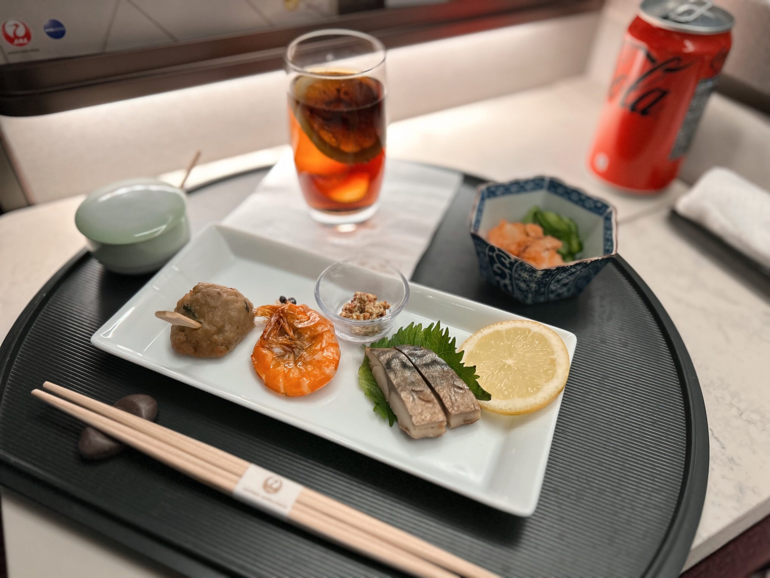 JAL A350-1000 ファーストクラス機内食