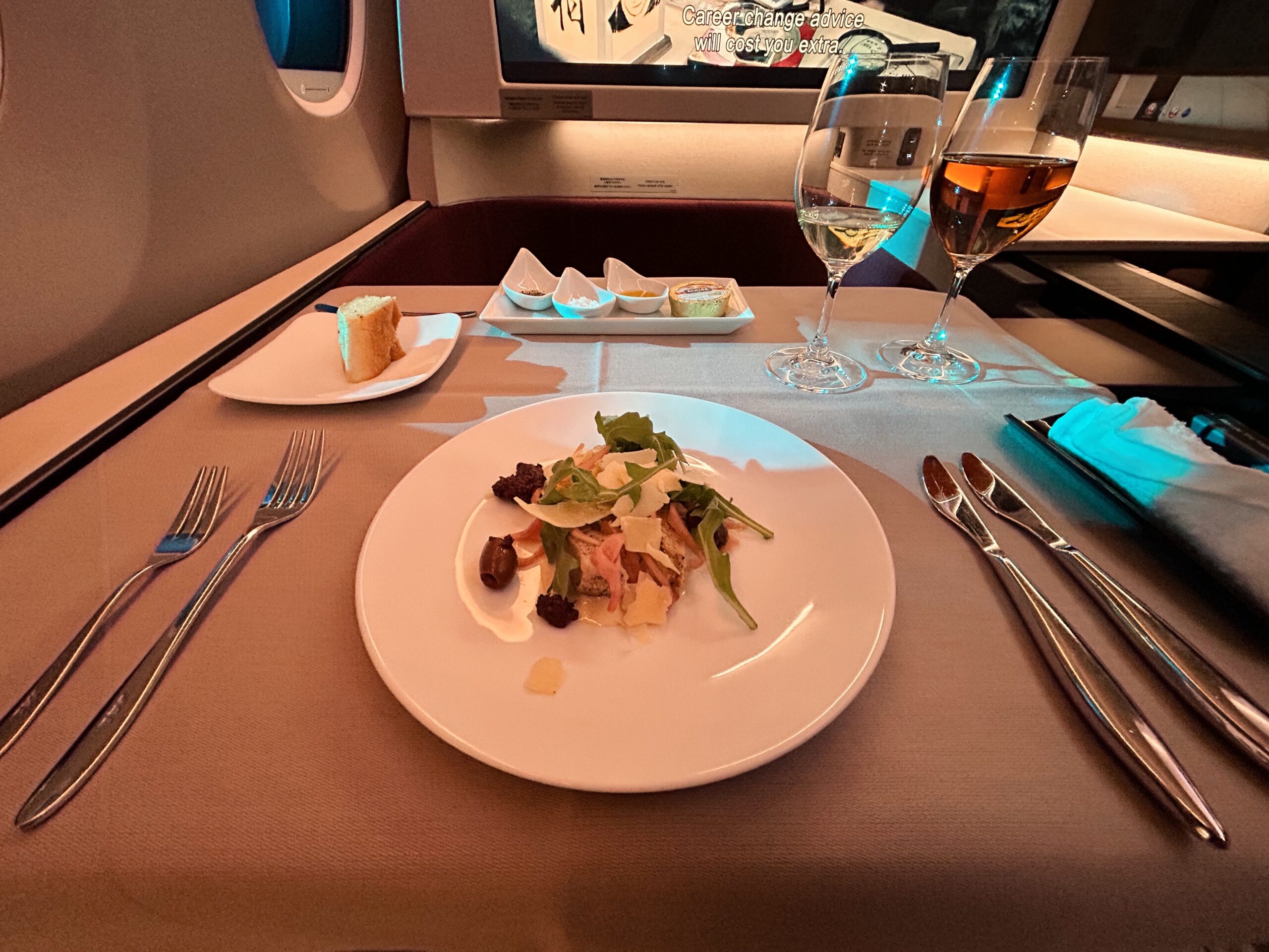 JAL A350-1000 ファーストクラス機内食